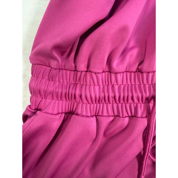 Lou & Grey Luvstretch Tank Dress MED Drawstring Waist Sleeveless Pink Active - Picture 5 of 11
